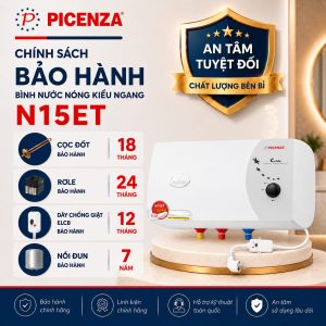 Bình nước nóng kiểu ngang N15ET - ảnh 3