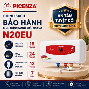 Bình nước nóng kiểu ngang N20EU (20L) - ảnh 3