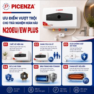 Bình nước nóng kiểu ngang N20EU/EW Plus - ảnh 2