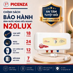 Bình nước nóng kiểu ngang N20LUX - ảnh 3