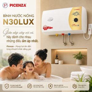 Bình nước nóng kiểu ngang N30LUX - ảnh 4