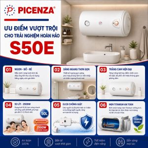Bình nước nóng kiểu ngang S50E - ảnh 2