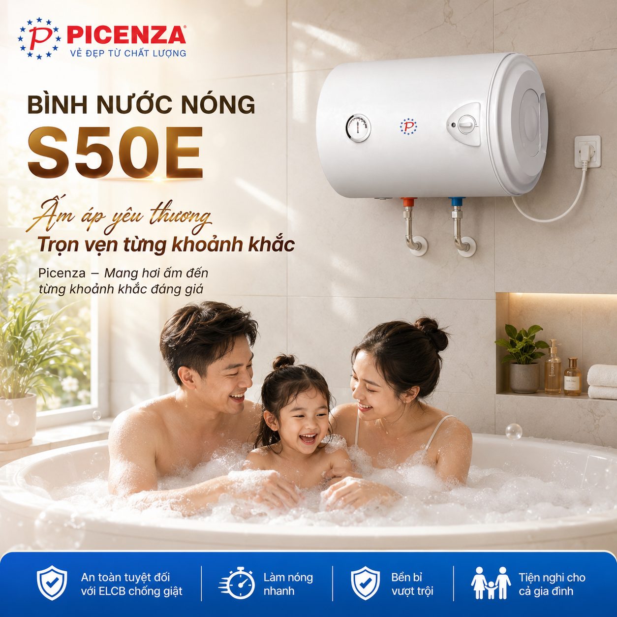 Bình nước nóng kiểu ngang S50E - ảnh 4