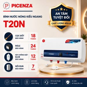Bình nước nóng kiểu ngang T20N - ảnh 3