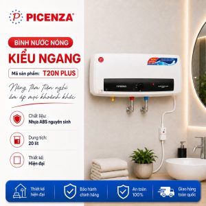 Bình nước nóng kiểu ngang T20N plus - ảnh 1