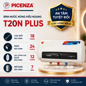 Bình nước nóng kiểu ngang T20N plus - ảnh 3