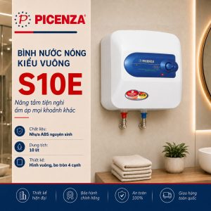 Bình nước nóng kiểu vuông S10E - ảnh 1
