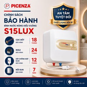 Bình nước nóng kiểu vuông S15LUX - ảnh 3