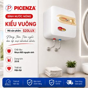Bình nước nóng kiểu vuông S20LUX - ảnh 1