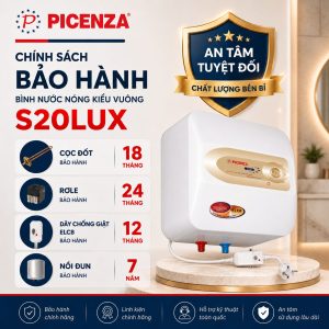 Bình nước nóng kiểu vuông S20LUX - ảnh 3