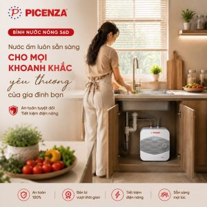 Bình nước nóng kiểu vuông S6D (dưới chậu rửa) - ảnh 4