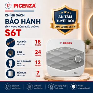 Bình nước nóng kiểu vuông S6T (trên chậu rửa) - ảnh 3
