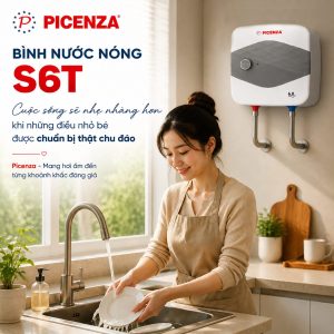 Bình nước nóng kiểu vuông S6T (trên chậu rửa) - ảnh 4