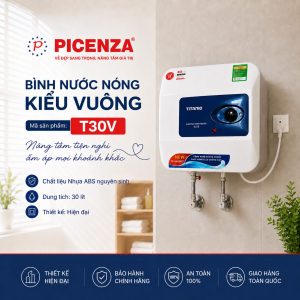 Bình nước nóng kiểu vuông T30V - ảnh 1