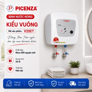 Bình nước nóng kiểu vuông V20ET - ảnh 1