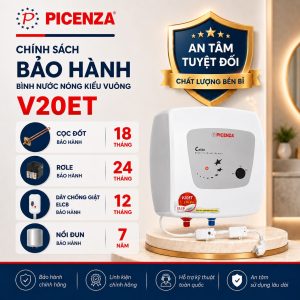 Bình nước nóng kiểu vuông V20ET - ảnh 3