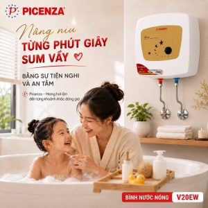 Bình nước nóng kiểu vuông V20EW - ảnh 4