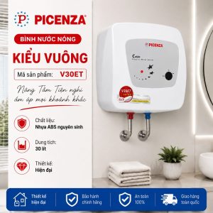Bình nước nóng kiểu vuông V30ET - ảnh 1