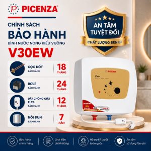 Bình nước nóng kiểu vuông V30EW - ảnh 3