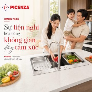 Chậu Handmade 1 hố HMHB 7646 - ảnh 4