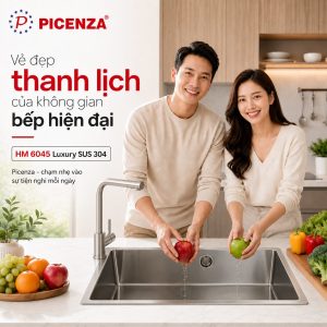 Chậu Handmade 1 hố HMHB 7646 SUS 304 - ảnh 4