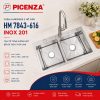 Chậu Handmade 2 hố cân HM 7843-616 - ảnh 1