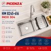 Chậu Handmade 2 hố cân HM 8245 – 616 inox 304 - ảnh 1