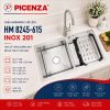 Chậu Handmade 2 hố lệch HM 8245 – 615 - ảnh 1