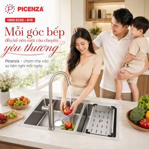 Chậu Handmade Standard inox cao cấp HMS 8245 – 616 - ảnh 4