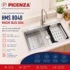 Chậu Handmade Standard inox SUS 304 HMS 8048 - ảnh 1