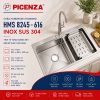 Chậu Handmade Standard inox SUS 304 HMS 8245 – 616 - ảnh 1