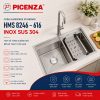 Chậu Handmade Standard inox SUS 304 HMS 8246 – 616 - ảnh 1